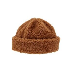 OshKosh Camel Brown Sherpa Teddy Bucket Hat Beanie 12-24M OEKO-TEX Camel Cozy
